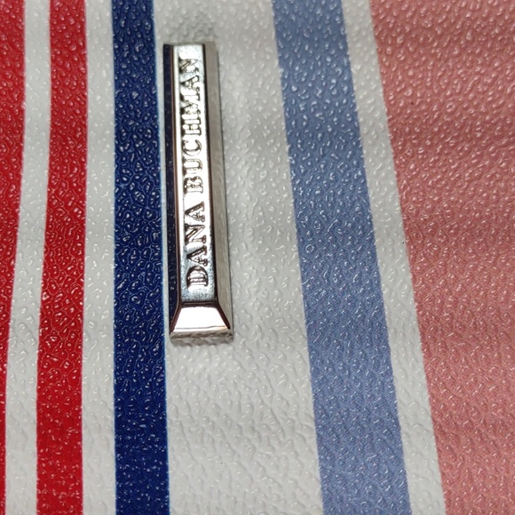 Dana Buchman Stripe Faux Leather Tote Bag - Picture 7 of 12